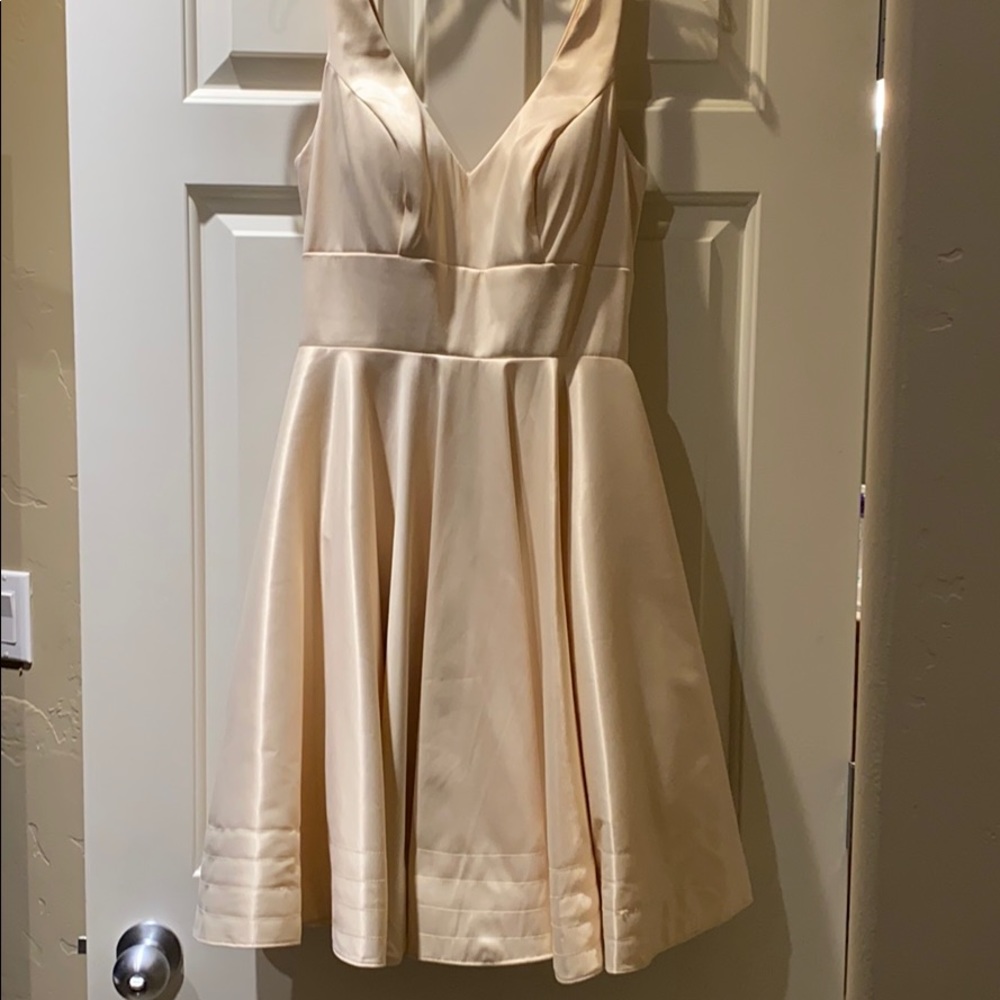 Champagne cocktail dress. Size 6. Worn once.